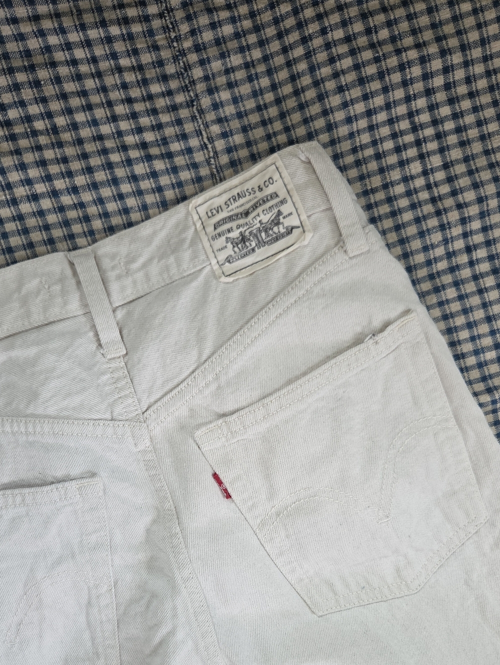 Levi's White Wide-Leg Jeans